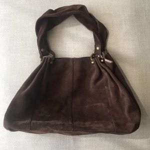 Gap brown suede shoulder bag